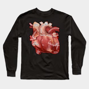 Anatomy of the  Human Heart Long Sleeve T-Shirt